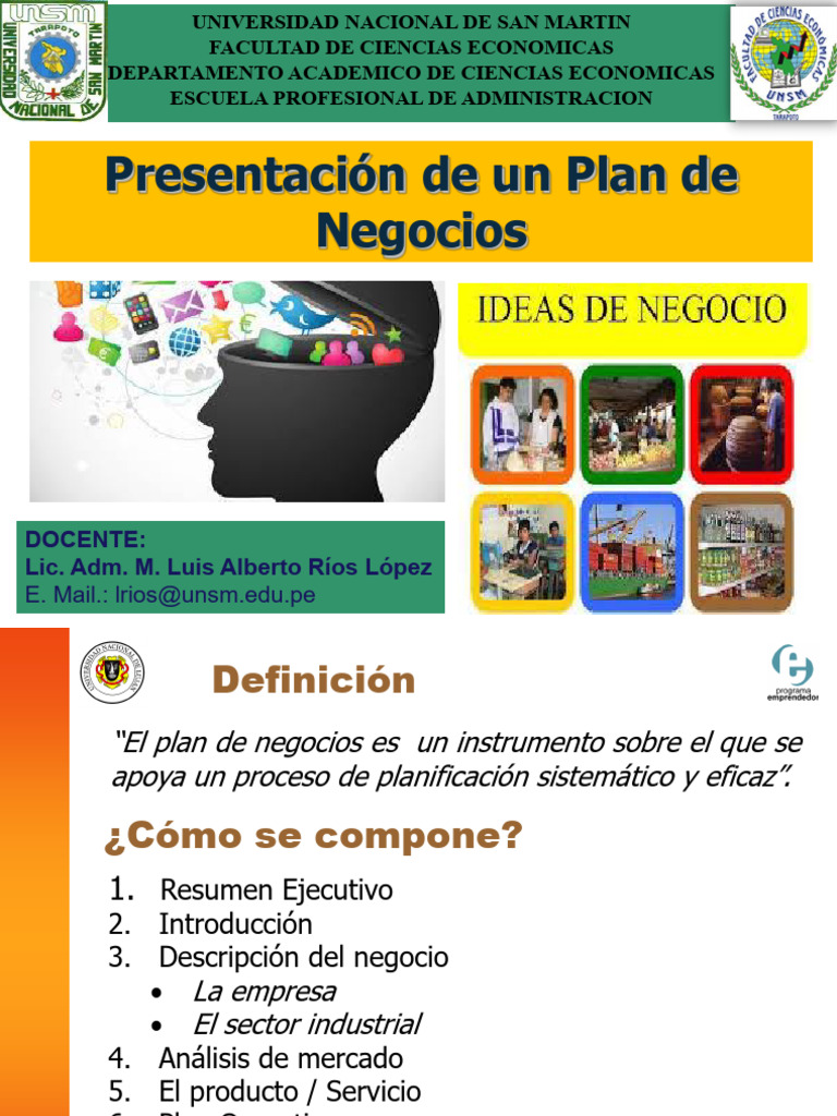 Plan de Negocios | PDF | Marketing | Plan de negocios
