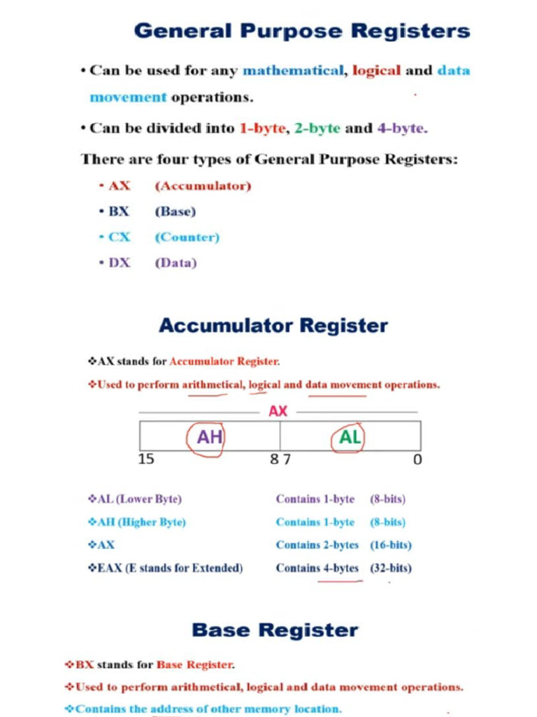 General Purpose Register | PDF