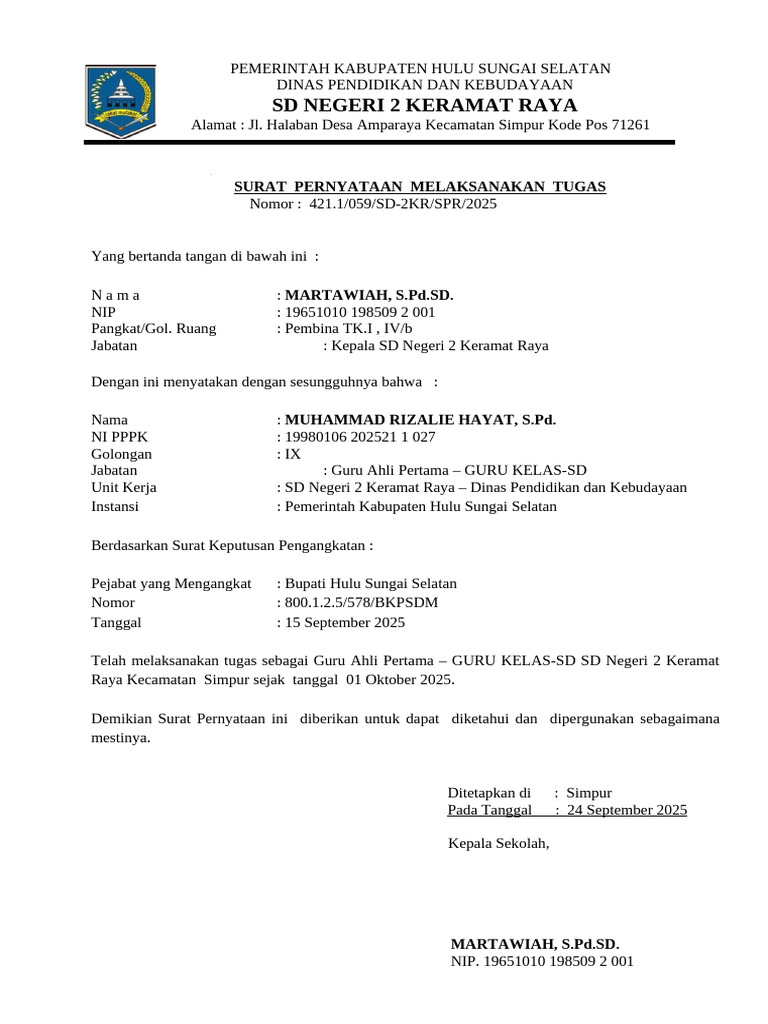 Muhammad Rizalie Hayat, S.pd. - SPMT | PDF