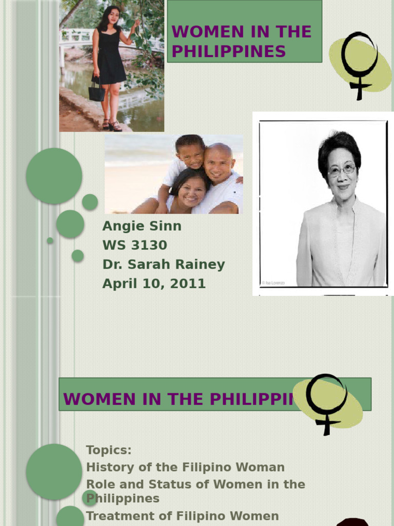 Women’s Status and Roles in the Philippines | PDF | Gender Studies ...