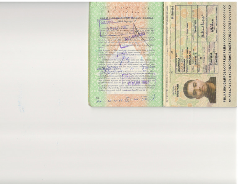 Sri Lanka Passport | PDF