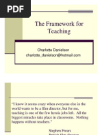 The Framework For Teaching: Charlotte Danielson