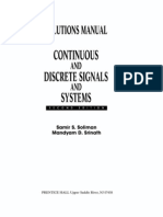 Continuous and Discrete Signals and Systems - Soliman and Srinath - Solution Manual