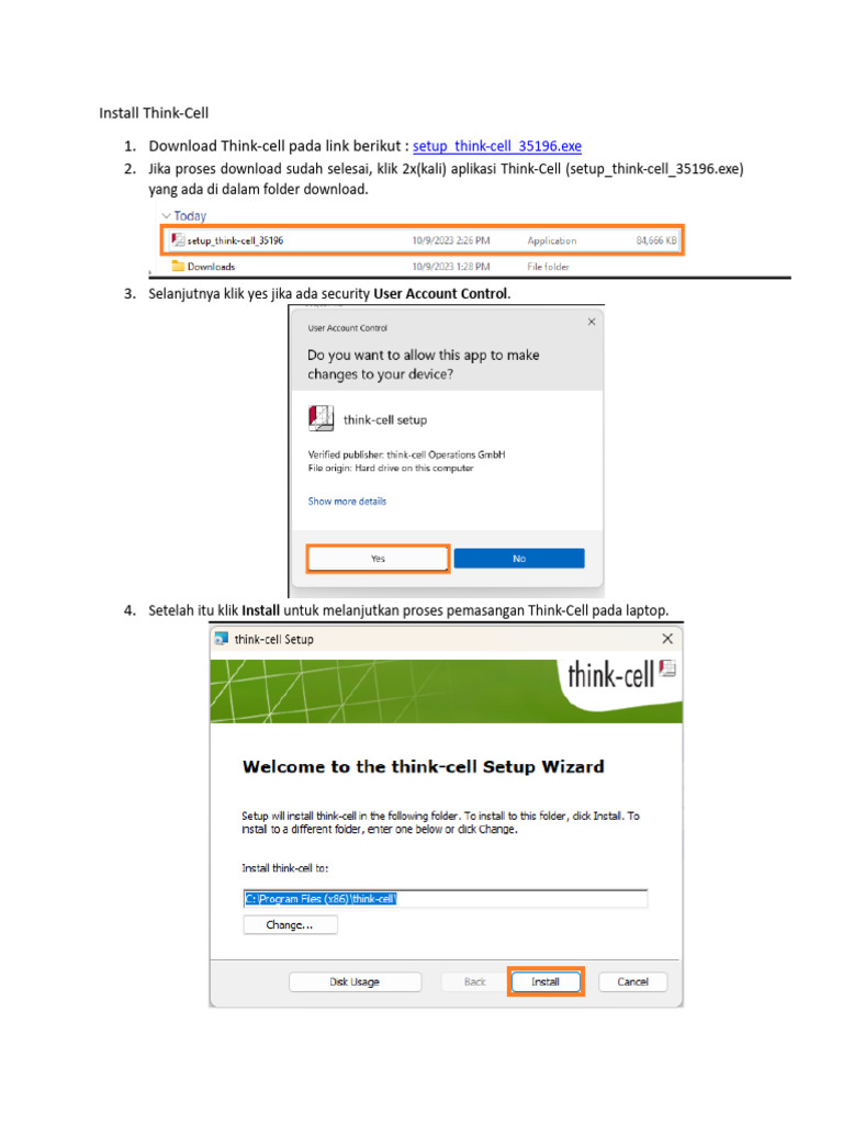 Panduan Instalasi Think-Cell di PowerPoint | PDF