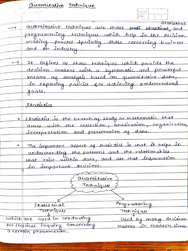 Quantitative Techniques for Decision Making | PDF