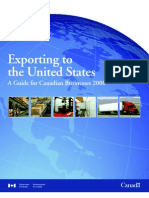 Exporting To The United States: A Guide For Canadian Businesses 2008
