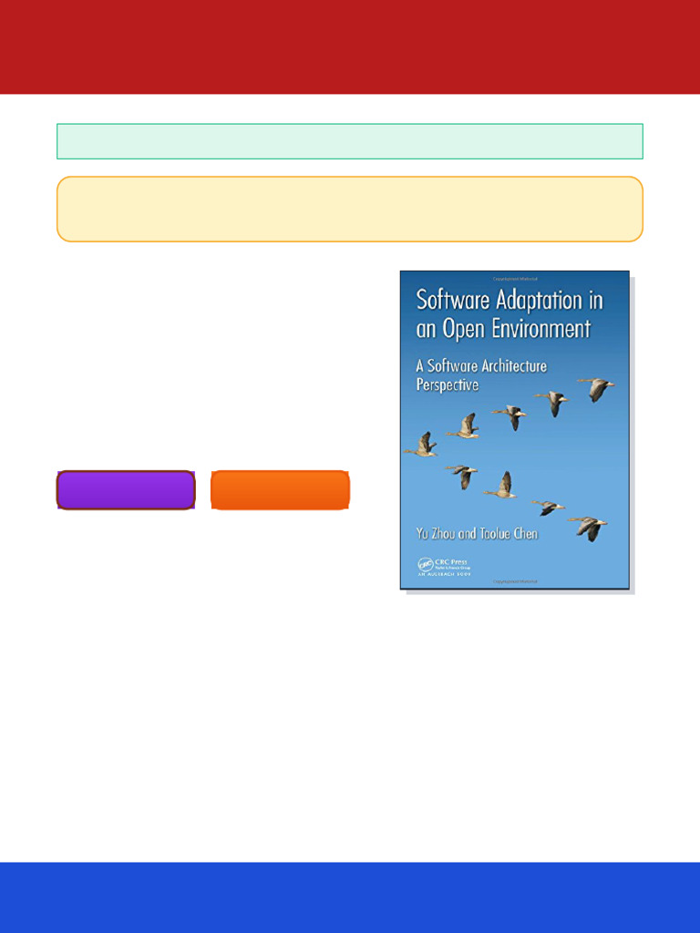 Software Adaptation in An Open Environment: A Software Architecture ...