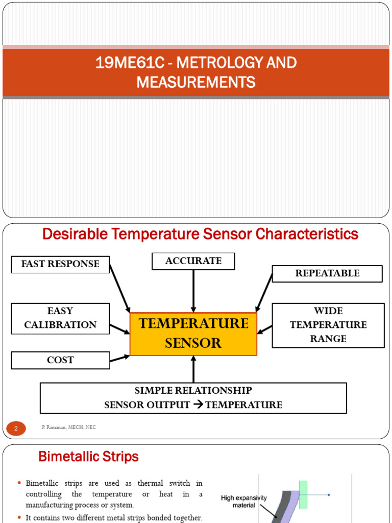 Temperature Sensor Technologies Overview | PDF | Piezoelectricity ...