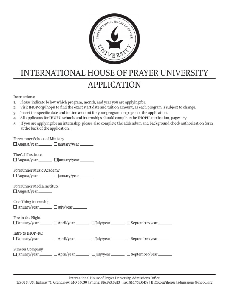 IHOPU Application Instructions Guide | PDF | Internship | Job Hunting