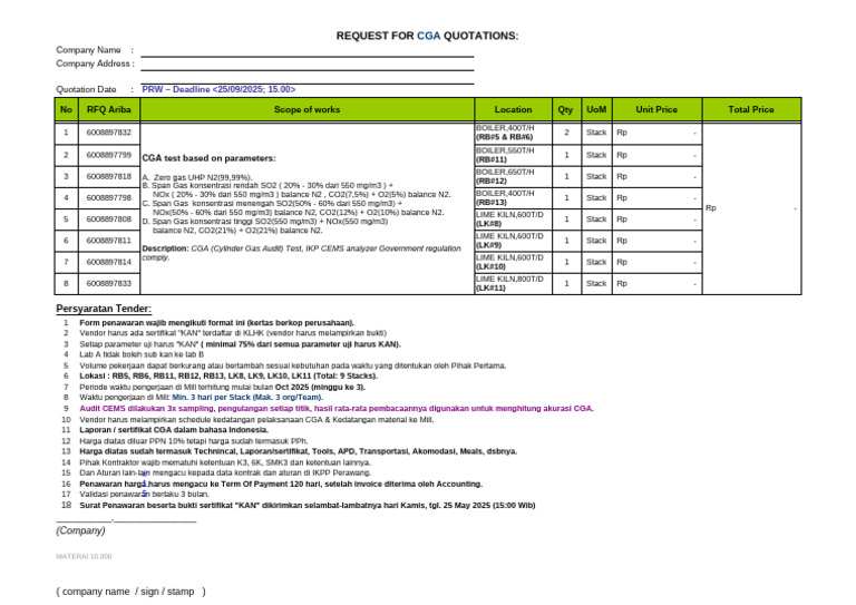 Copy of Form Penawaran Jasa CGA Test Di IKPP Perawang (Total_ 9 Stack ...