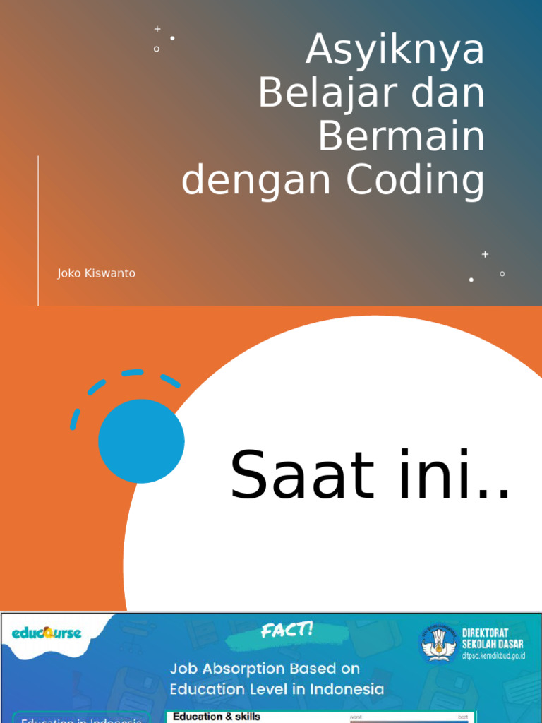 Belajar Coding untuk Anak: Metode dan Media | PDF