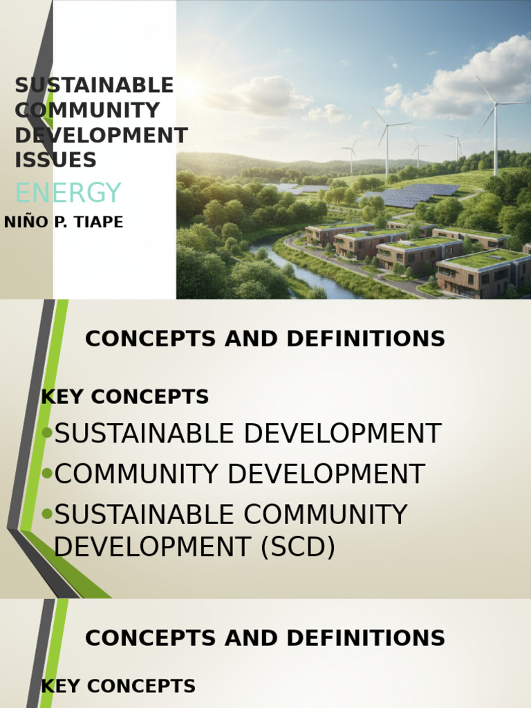 Sustainable Community Development Energy Issues | PDF | Renewable ...