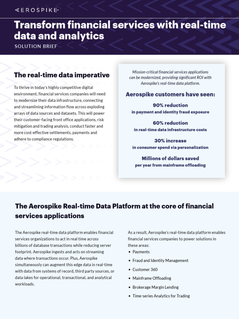 Aerospike Solution Brief Financial Services and Payments Use Case ...