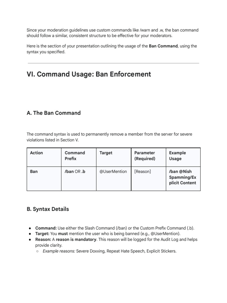 Write Command - Ban or .B To Ban | PDF