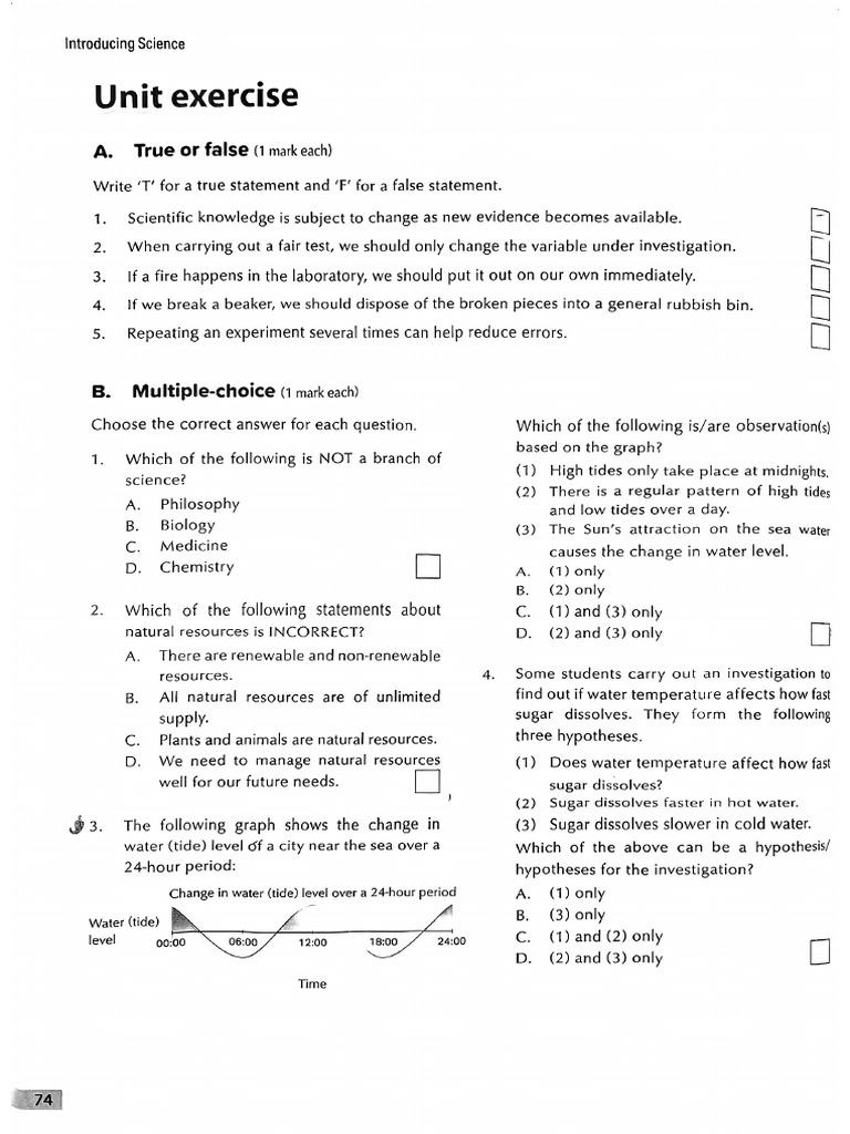 Science Ex 1 | PDF