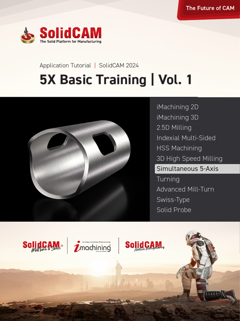 SolidCAM 2024: 5-Axis Machining Guide | PDF | Rotation | Sphere