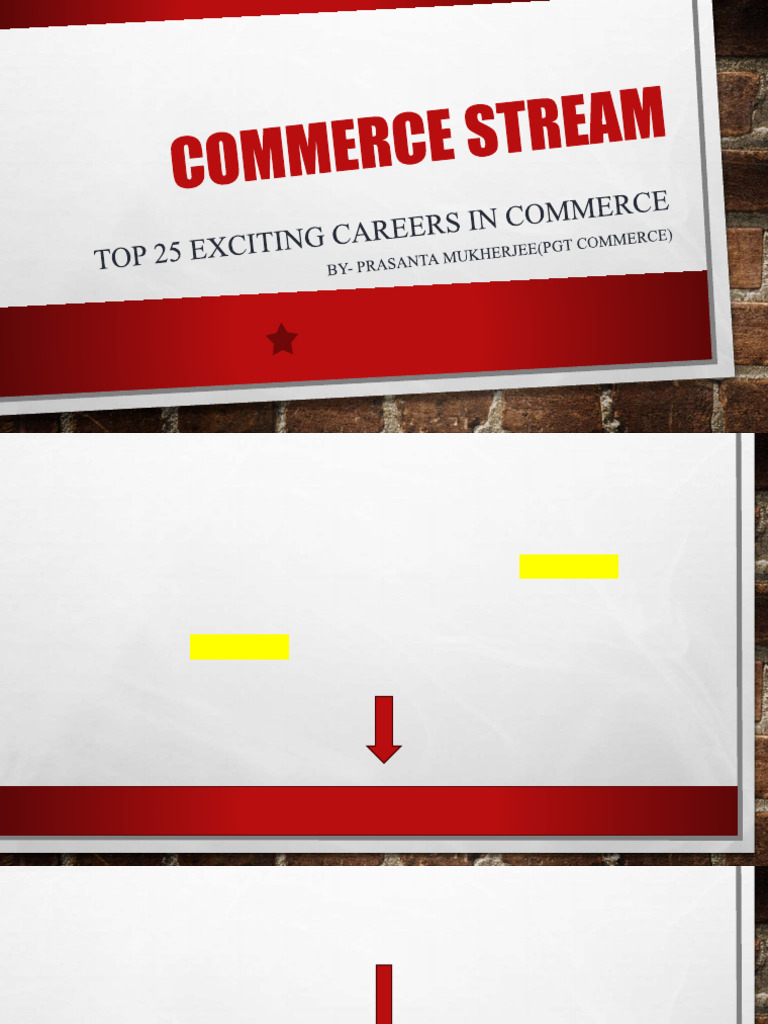 Commerce Stream - Career Options | PDF | Financial Analyst | Budget