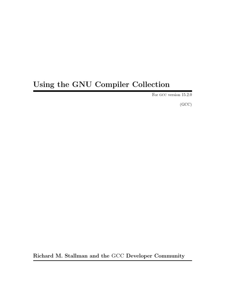 GNU Compiler Collection Guide | PDF | Gnu | Free Software