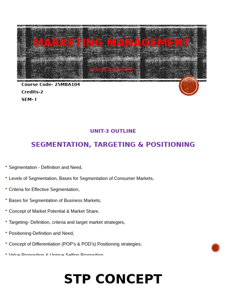 Market Segmentation and Positioning Guide | PDF | Marketing | Market ...