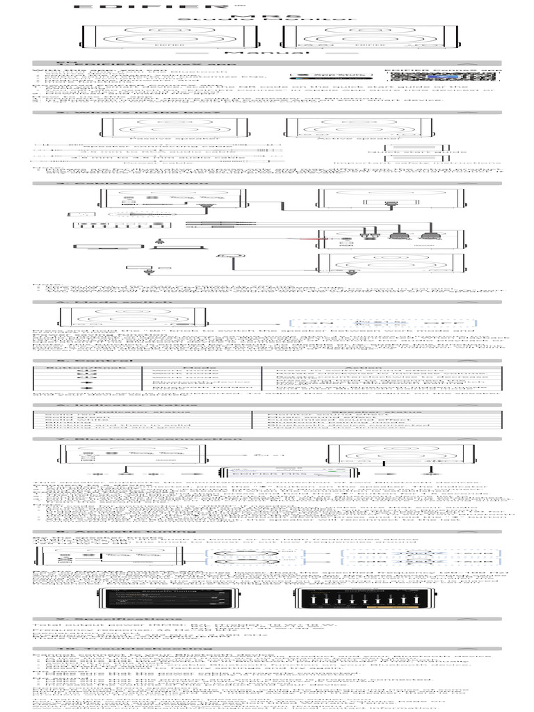 EDIFIER MR5 Speaker User Guide | PDF | Decibel | Mobile App
