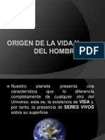 Origen de La Vida y Del Hombre