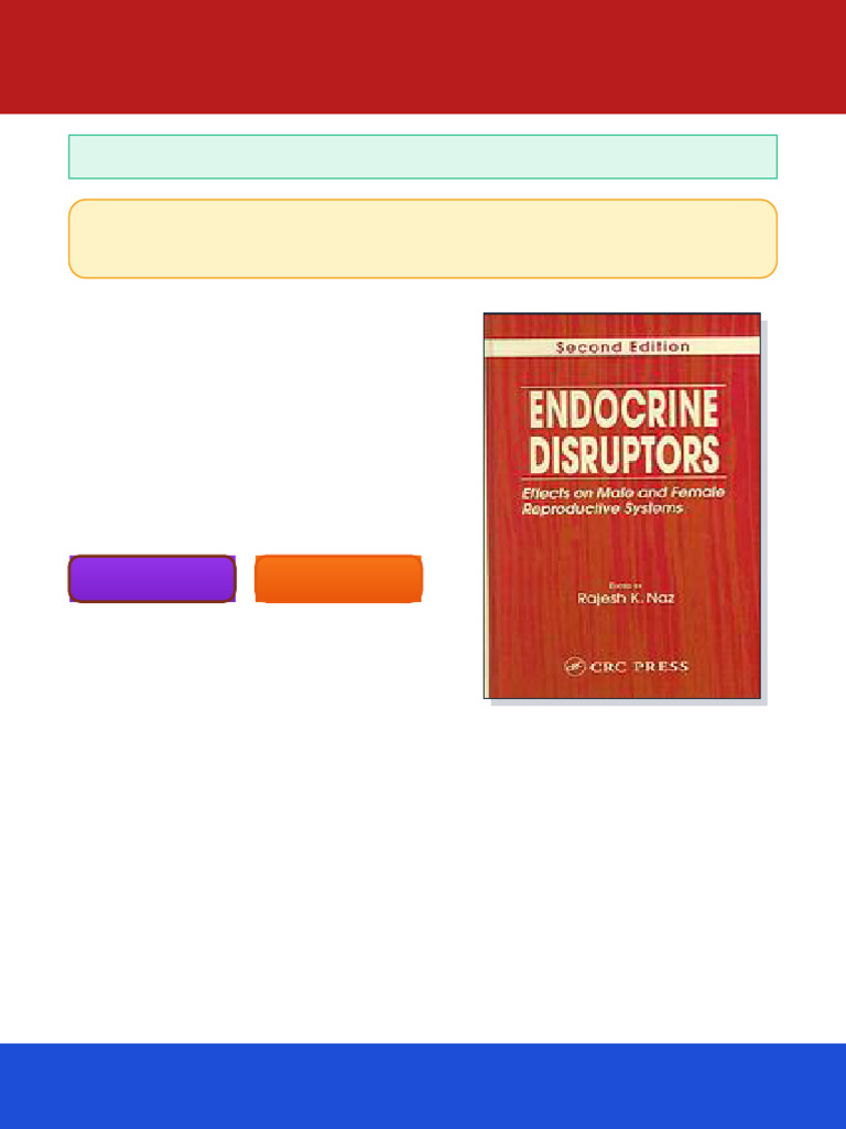 Endocrine Disruptors Effects On Male and Female Reproductive Systems ...