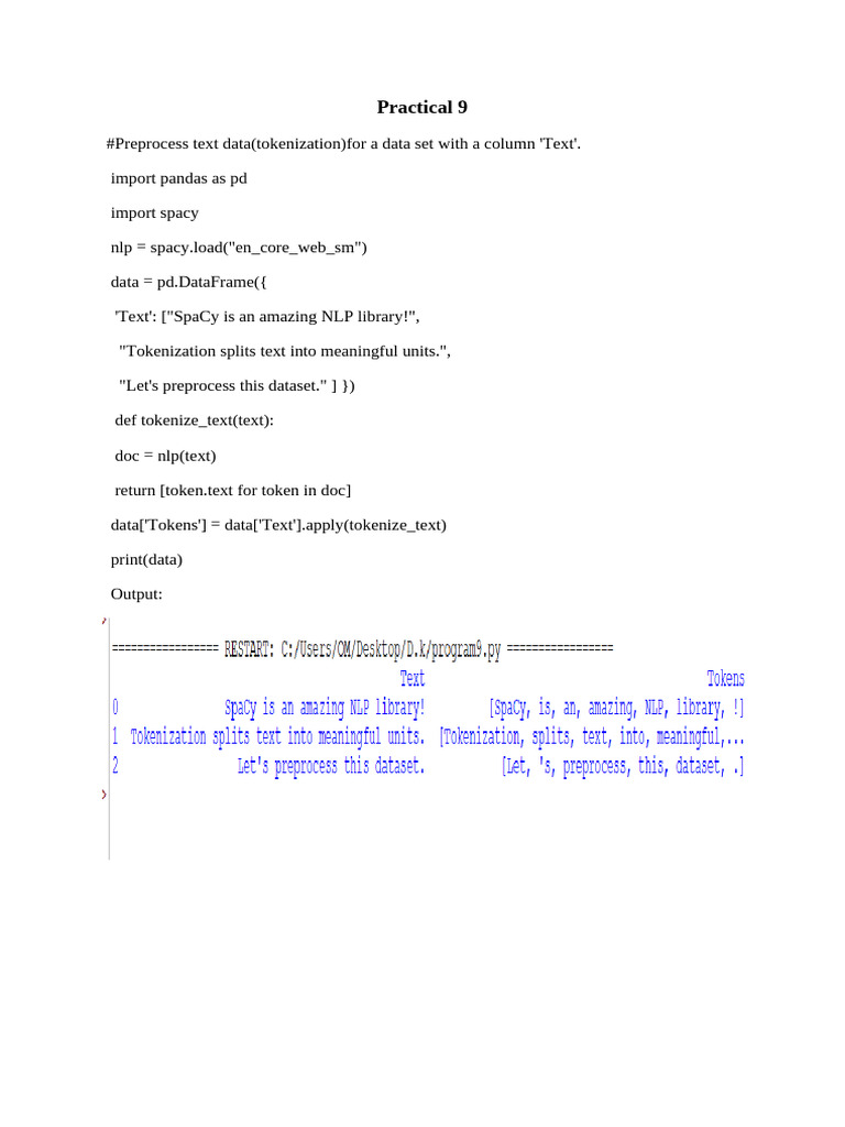 Practical 9. (2) | PDF