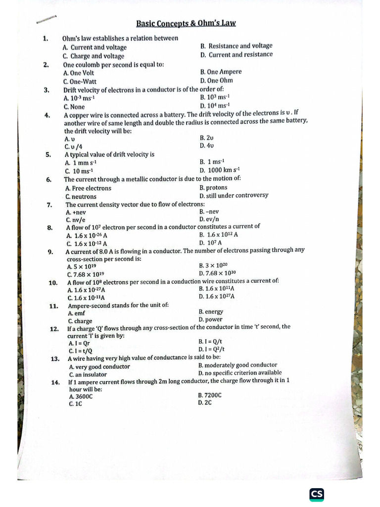 CamScanner Answer Key Guide | PDF