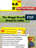 Tap Your Noodle: The Maggi Noodles Brand in India