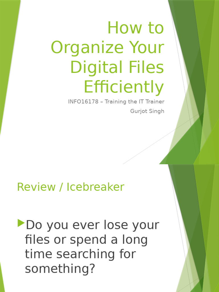 Folder Management Training Presentation UPDATED | PDF