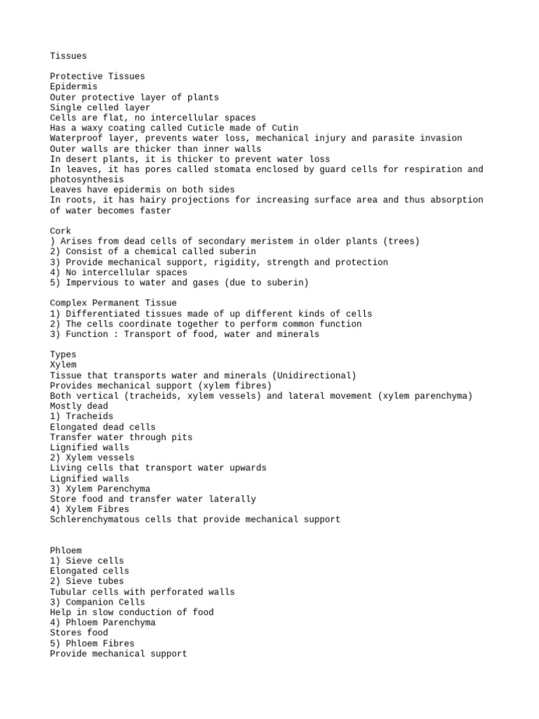 Tissues | PDF