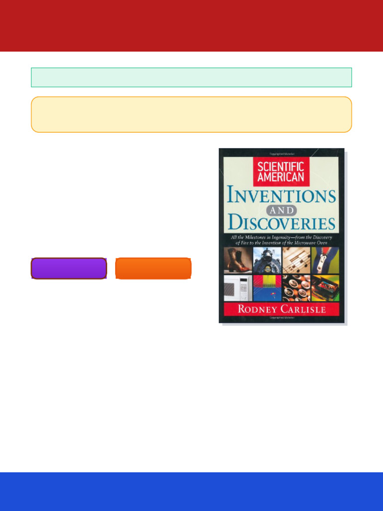Scientific American inventions and discoveries all the milestones in ...
