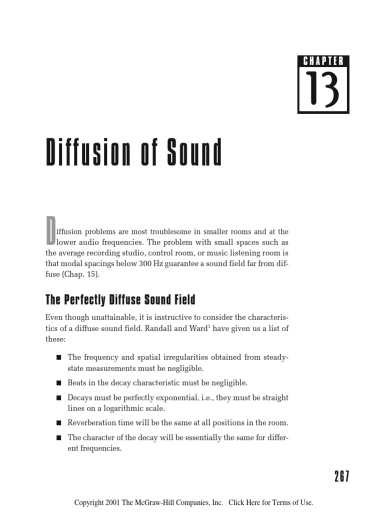 Understanding Sound Diffusion in Rooms | PDF | Sound | Classical Mechanics