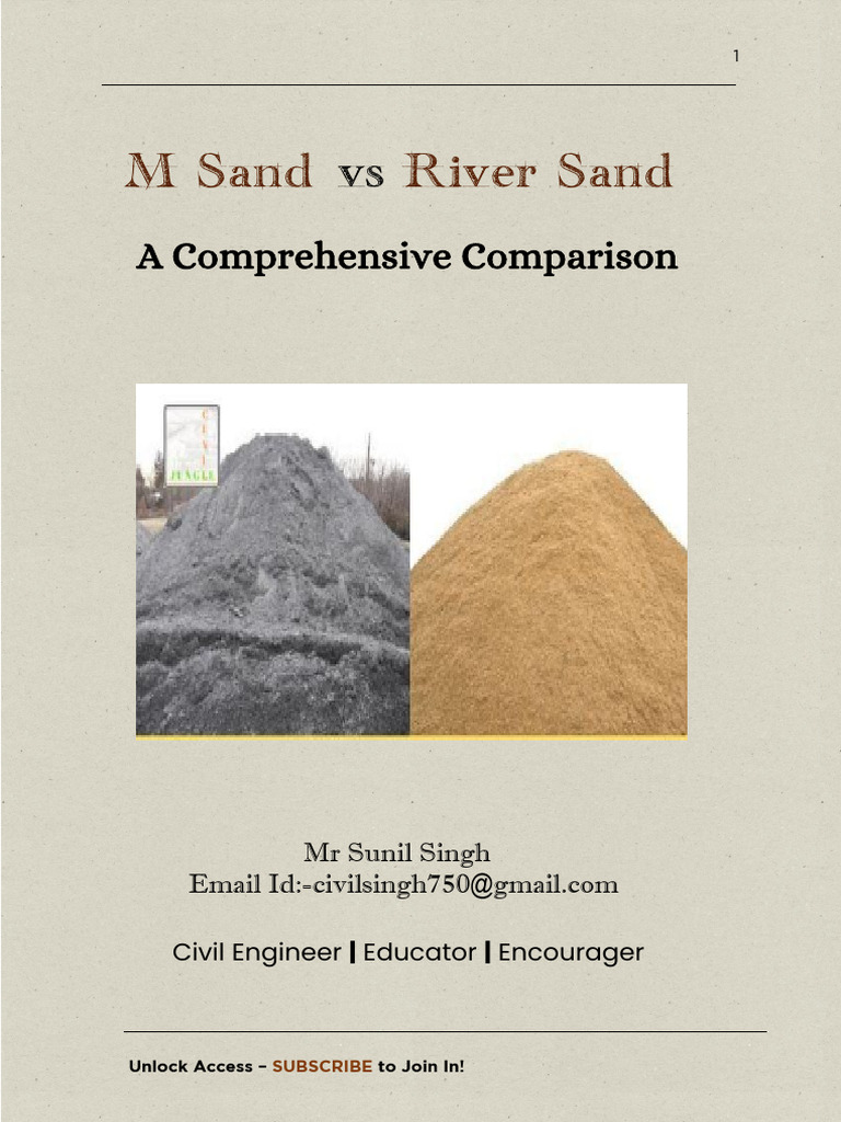 M Sand Vs P Sand A Comprehensive Comparison 1758515745 | PDF | Sand ...