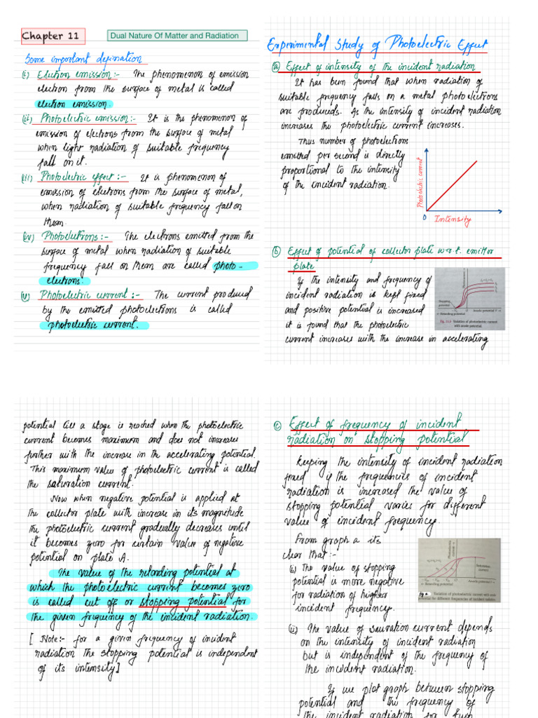 Chapter 11 Dual Nature of Matter | PDF