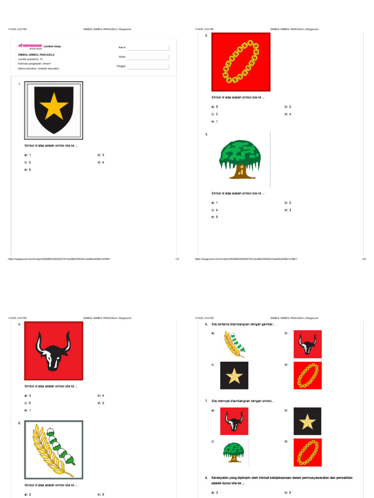 Simbol-Simbol Pancasila dan Penjelasannya | PDF