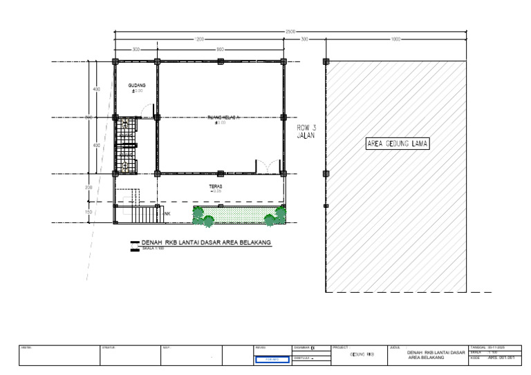 Layout Gedung Sekolahan 001 (1)-m1 | PDF