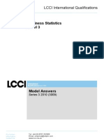 Business Statistics Level 3: LCCI International Qualifications