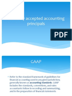 Generally Accepted Accounting Principals