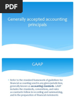 Generally Accepted Accounting Principals