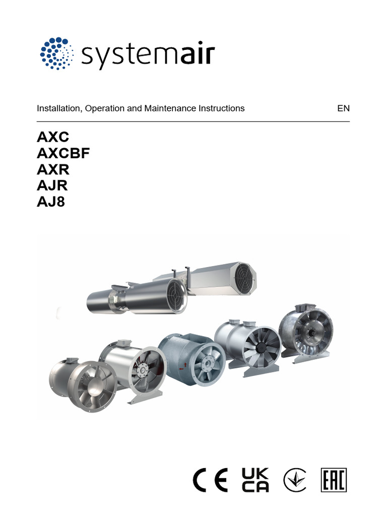 Axial Fan Installation & Maintenance Guide | PDF | Duct (Flow ...