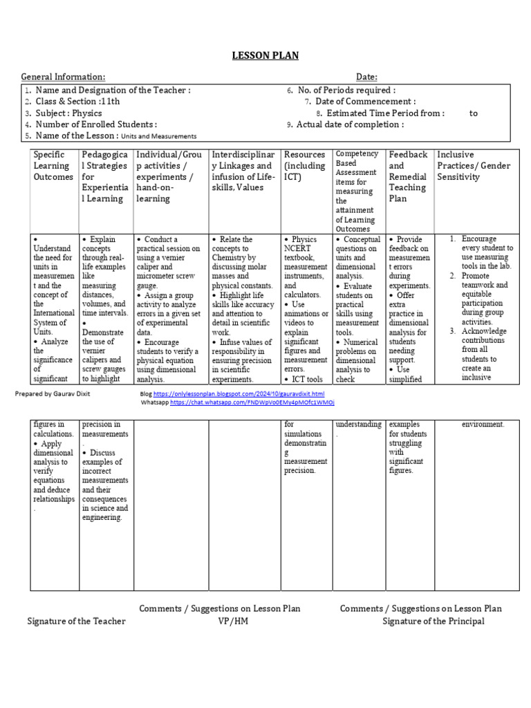 Physics Lesson Plans for 11th Grade | PDF | Elasticity (Physics ...