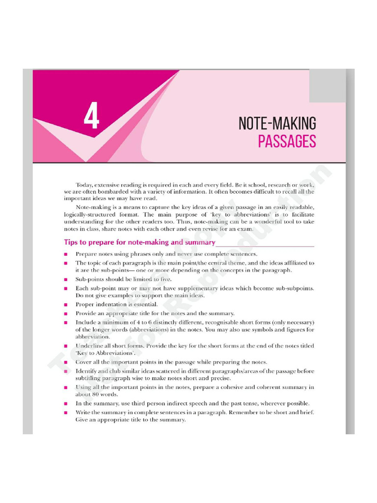 Note Making | PDF