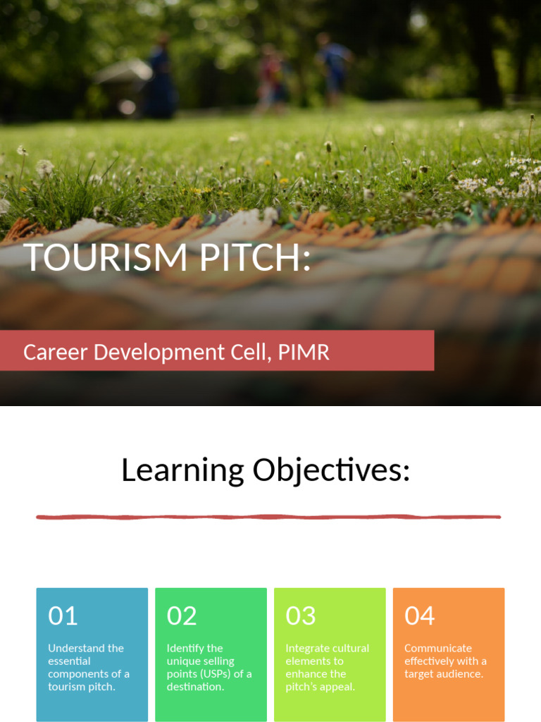 Tourism Pitch PPT | PDF | Tourism | Target Audience
