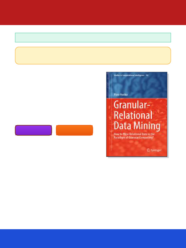 Granular Relational Data Mining How to Mine Relational Data in the ...