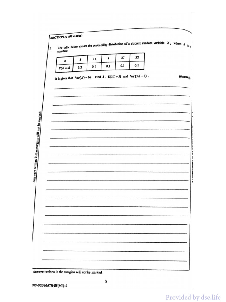 2019 Math M1 e | PDF