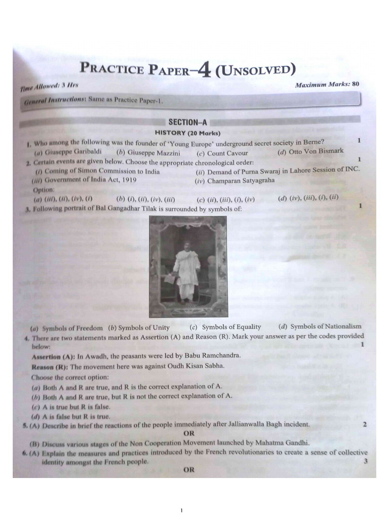 Socail SciPractice Paper (Unsolved) | PDF