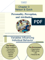 Nelson & Quick: Personality, Perception, and Attribution