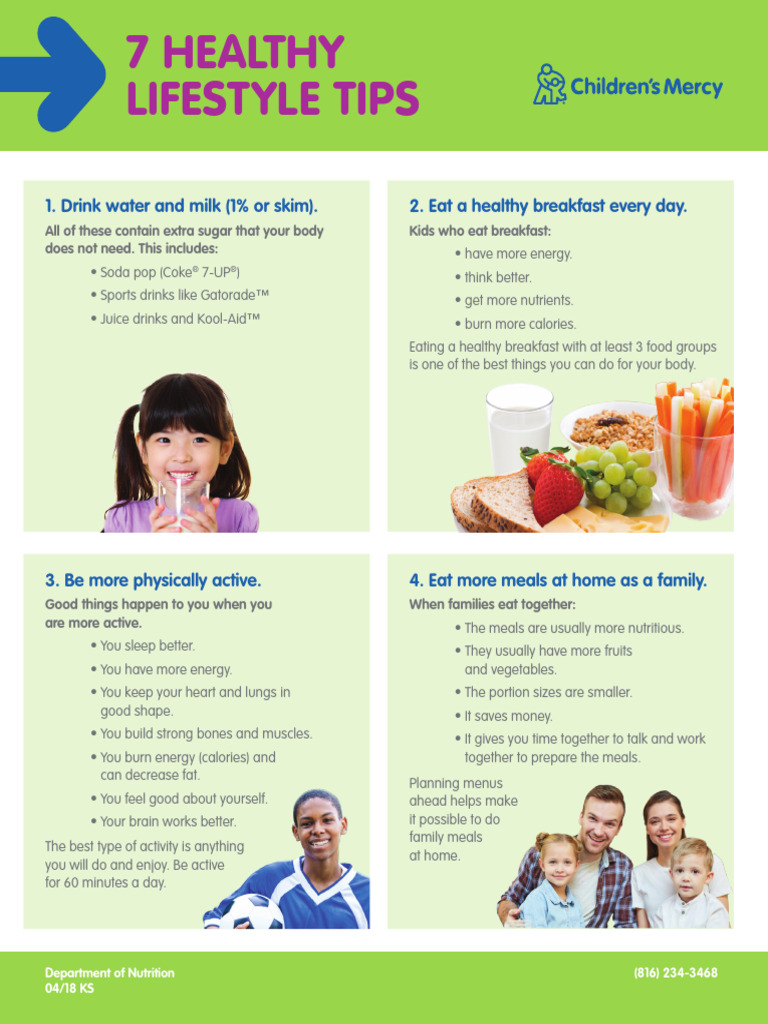 7 Essential Healthy Lifestyle Tips | PDF | Vegetables | Fruit