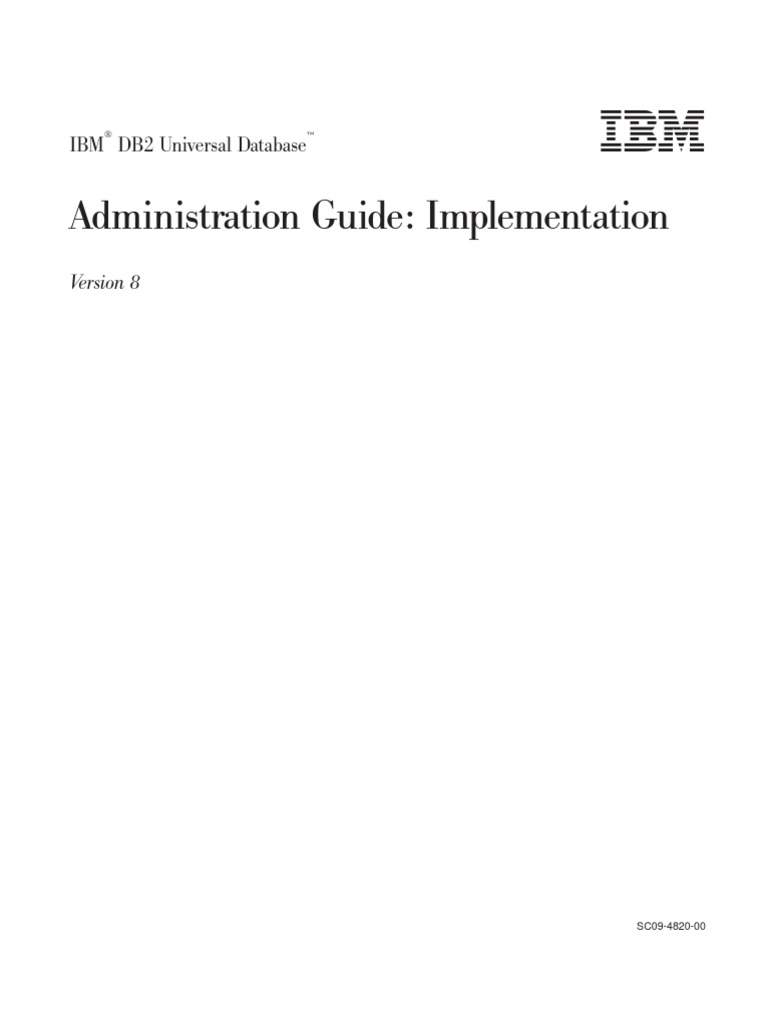 Db2 administration guide implementation pdf ibm db2 databases